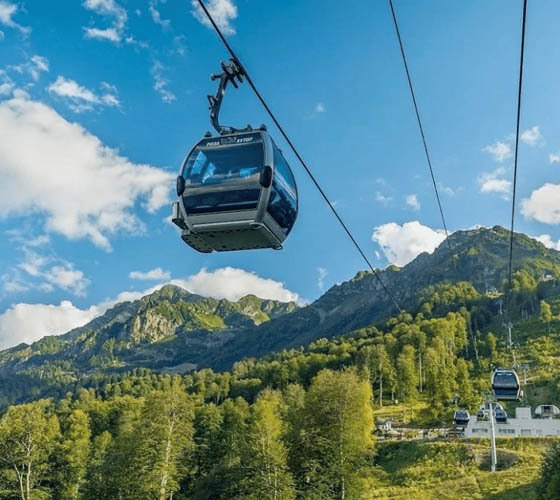 <span style="font-weight: bold;">Канатные дороги на Красной Поляне, на Роза хутор, в Дендрарии</span>